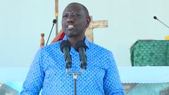 Deputy President William Ruto at the St. Patrick’s Catholic Church in Kilifi County