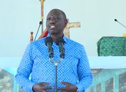 Deputy President William Ruto at the St. Patrick’s Catholic Church in Kilifi County