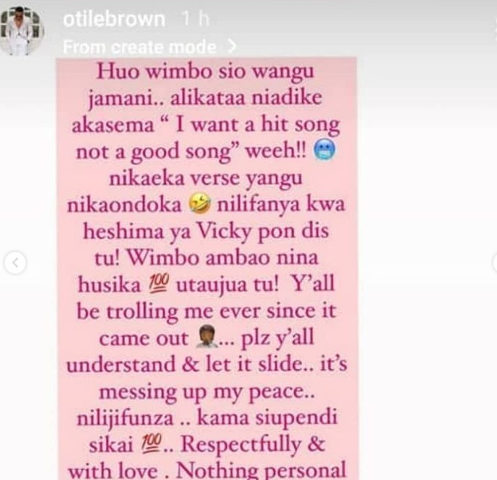 Otile Brown and Nadia Mukami