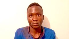 20-year-old Masten Milimu Wanjala who was arrested over kidnapping and murder of two children in Shauri Moyo, Nairobi County