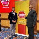 KBC Swahili anchor Ahmed Juma Bhalo with the late Badi Muhsin