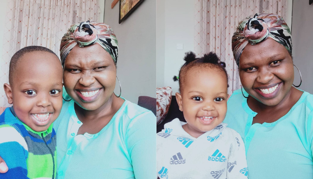 Jemutai with her Kids