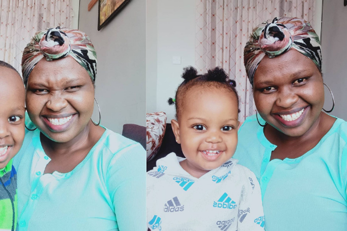 Jemutai with her Kids