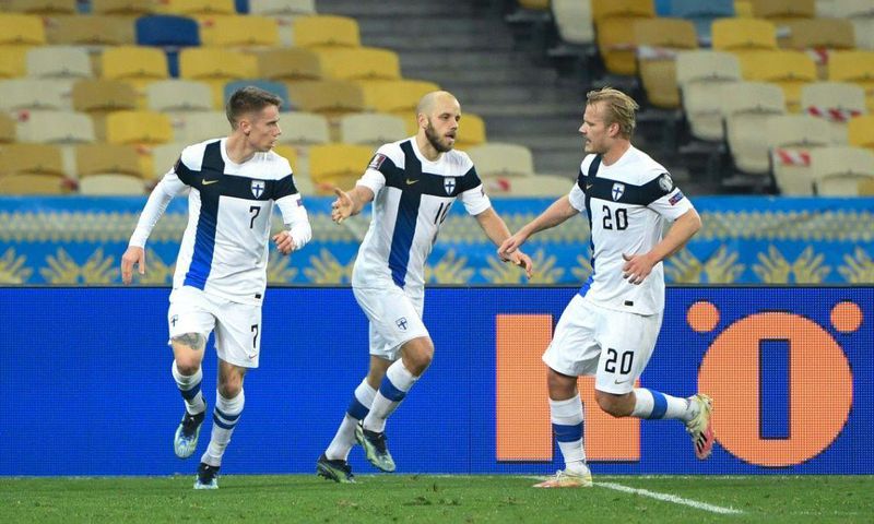 Teemu Pukki (C) scored 10 of Finland's 16 goals in Euro 2020 qualifying