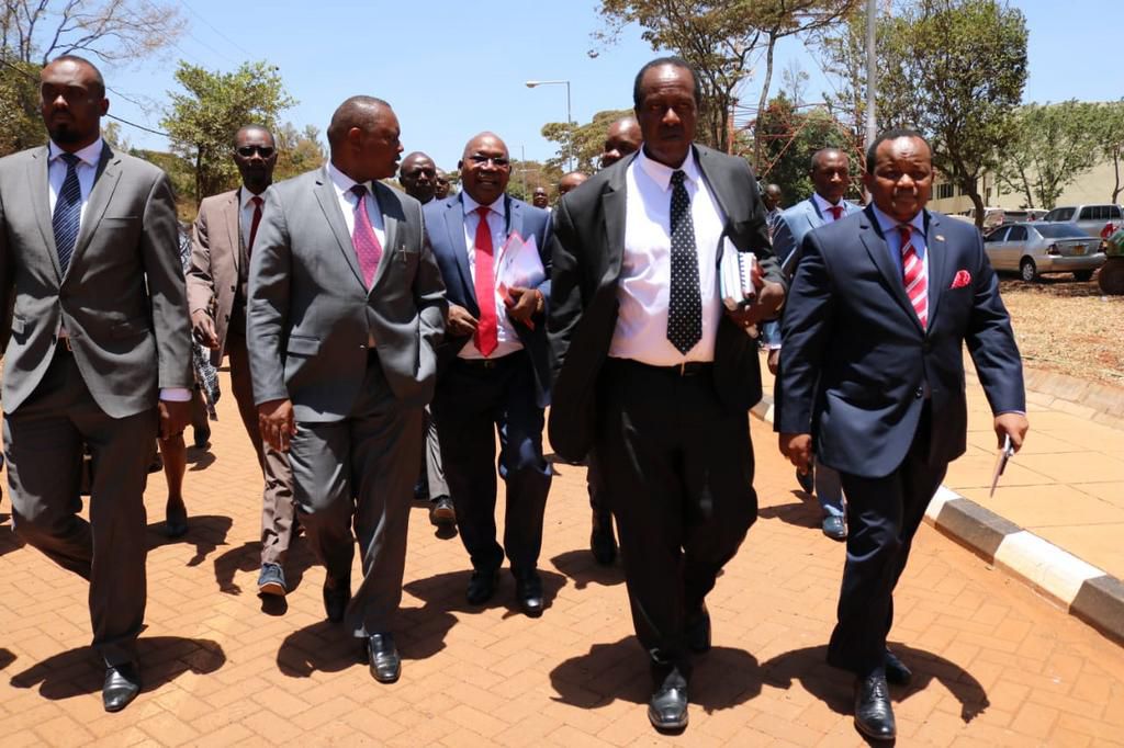 DCI boss George Kinoti during a past meeting with the late Kiambaa MP Paul Koinange and the National Assembly Security Committee