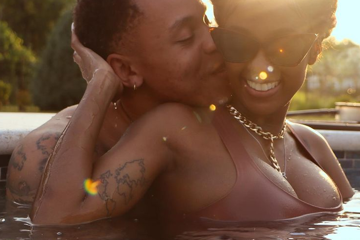 Vanessa Mdee with Fiancé, Rotimi