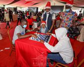 President Uhuru Kenyatta and First Lady Margaret Kenyatta hosts hundreds of children at State House for Christmas Party [Photos]