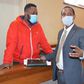 Blogger Edgar Obare and his lawyer Titus Munene