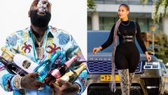 Rick Ross and Hamisa Mobetto. Rapper Rick Ross raises eyebrows with Comments on Hamisa Mobetto’s Photos (Screenshots)