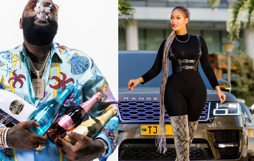 Rick Ross and Hamisa Mobetto. Rapper Rick Ross raises eyebrows with Comments on Hamisa Mobetto’s Photos (Screenshots)