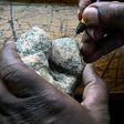 Collection manager Justus Erung labels a fossil before storing at the paleontology department of the Nairobi National Museum, in Nairobi on May 23, 2019. - Between 7,000 and 10,000 new fossils arrive at the Nairobi National Museum's lab every year, Kib...
