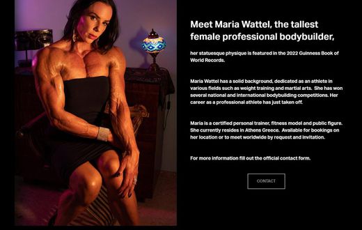 Meet Maria Wattel, world's tallest female bodybuilder