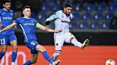 Said Benrahma (right) scored twice as West Ham drew 2-2 draw against Genk
