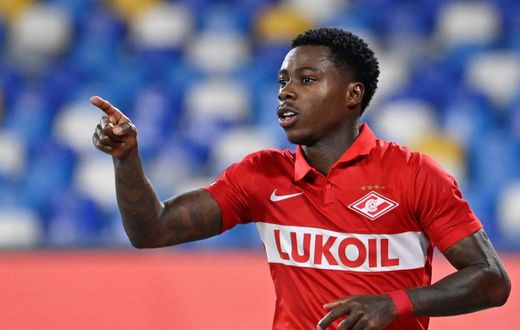 Dutch double: Quincy Promes struck twice for Spartak Moscow against Napoli
