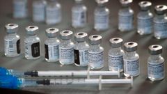 Vials of the Pfizer-BioNTech Covid-19 vaccine.