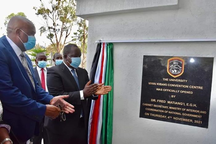 Matiang'i opens Mwai Kibaki Convention Centre [Photos]