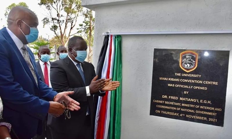 Matiang'i opens Mwai Kibaki Convention Centre [Photos]