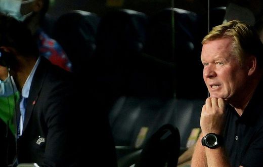 Ronald Koeman is under pressure as Barcelona face Granada in La Liga on Monday.