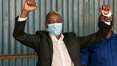 Nick Mwendwa spent the weekend in police custody following his arrest on on allegations of financial impropriety (Simon MAINA AFP)