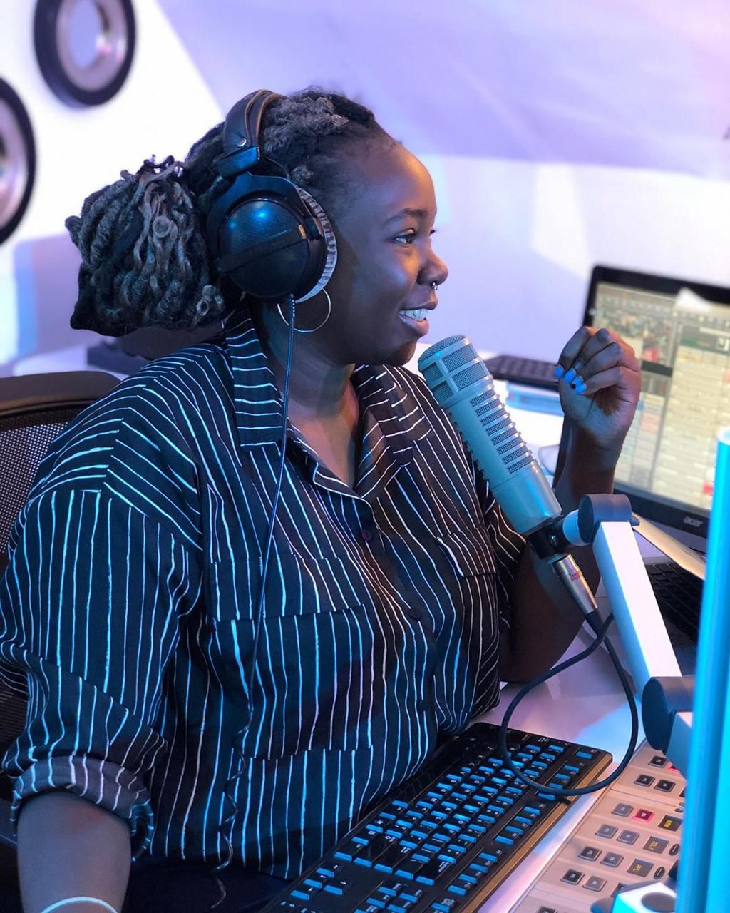 Comedian Chebet Ronoh in a photo during her stint at NRG Radio