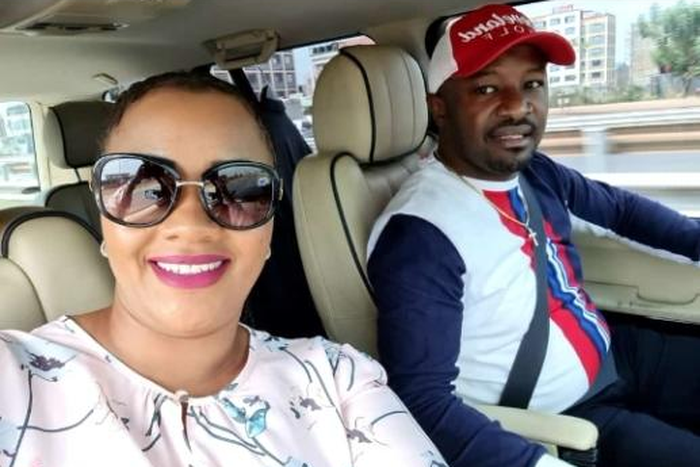 Laikipia Woman Rep Cate Waruguru with businessman Peter Waweru