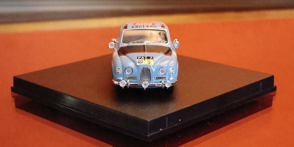 1962 East African Safari Rally model car that British Prime Minister Boris Johnson has gifted President Uhuru Kenyatta