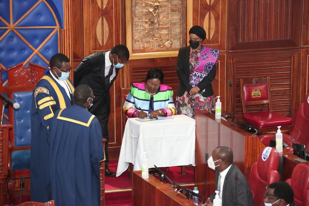 Senate achieves Two-Thirds Gender Rule after Agnes Kavindu’s swearing in