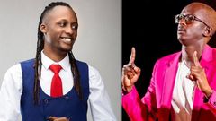 Twitter influencer Xtian Dela and online comedian Njugush
