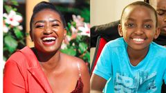 Actress Njambi and Son Darren aka Pipi