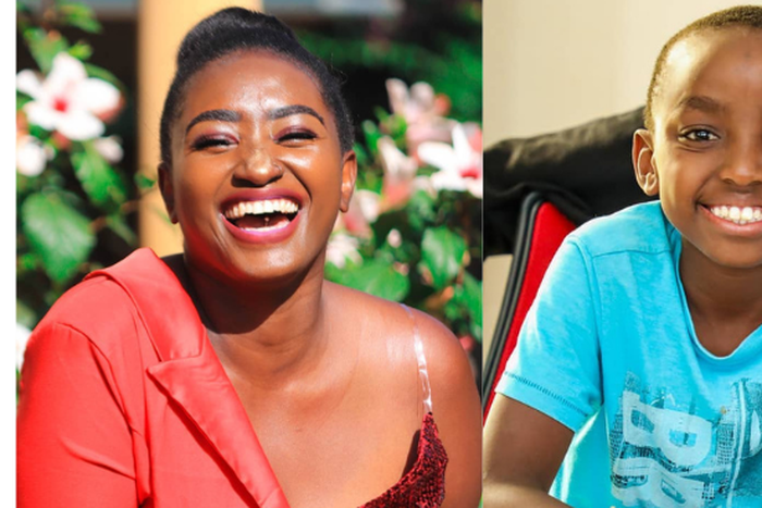 Actress Njambi and Son Darren aka Pipi