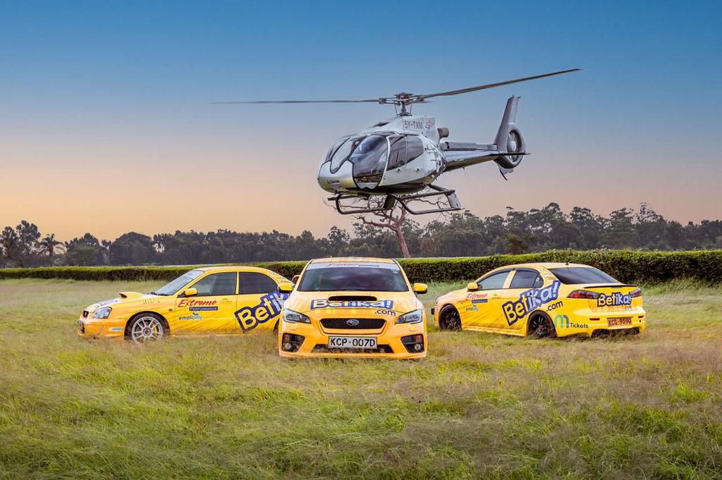 FILE PHOTO- Team unveil as well as announcement of sh.80 million sponsorship of eight WRC Safari Rally drivers. (COURTESY: BETIKA)