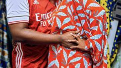 Mama Dangote with hubby Rally Jones