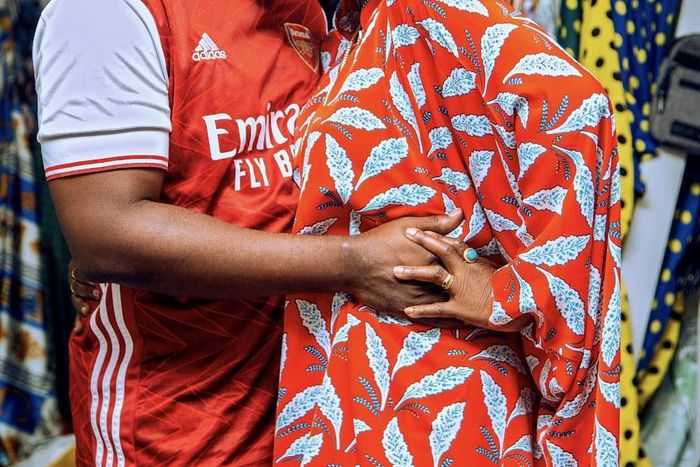 Mama Dangote with hubby Rally Jones