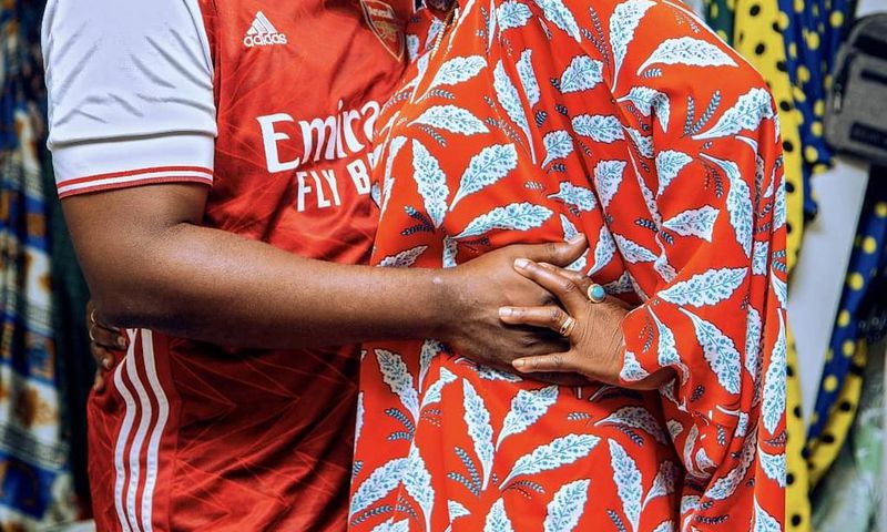 Mama Dangote with hubby Rally Jones