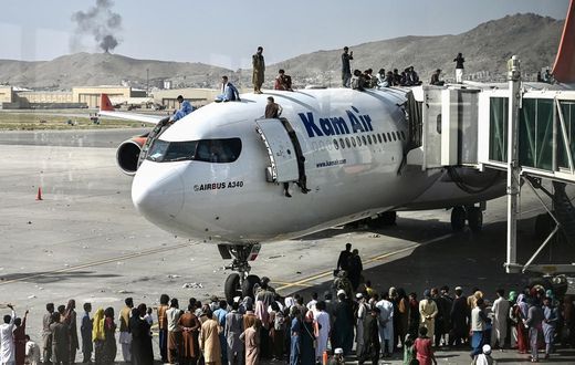 The Kabul airport in Afghanistan has become very chaotic (Global Times)