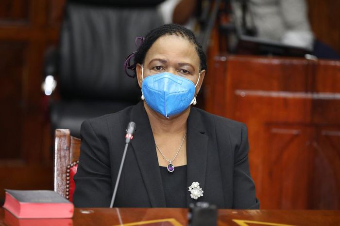 Chief Justice nominee Martha Koome when she appeared to be vetted by the Justice and Legal Affairs Committee
