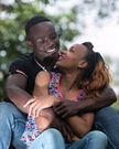 Ferdinand Omanyala and his girlfriend Lavesh