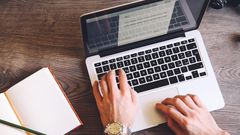 File image of a person on a computer