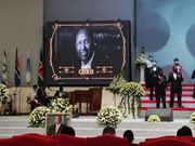 A photo of the requiem mass of the late Chris Kirubi