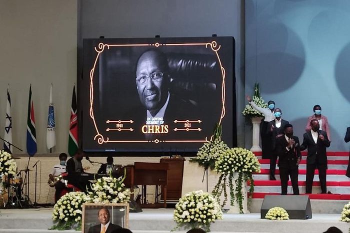 A photo of the requiem mass of the late Chris Kirubi