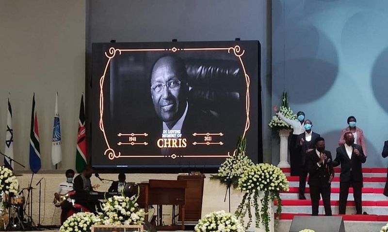 A photo of the requiem mass of the late Chris Kirubi