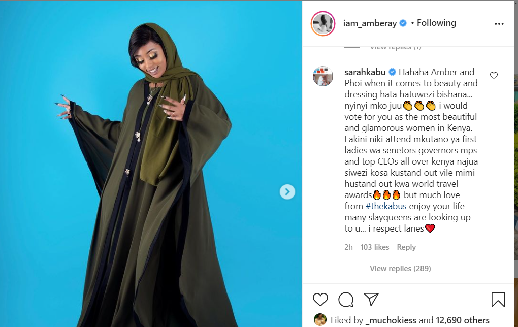 Amber Ray in an ugly public fallout with Bonfire’s Sarah Kabu (screenshot)