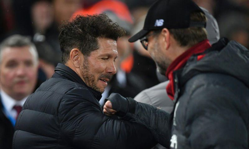 Jurgen Klopp (right) and Diego Simeone are preparing to go head-to-head in the Champions League again