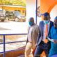 ODM party leader Raila Odinga with Secretary-General Edwin Sifuna