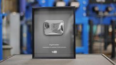 Ten Kenyan celebrities with the YouTube silver plaque.