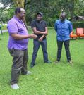 Economist David Ndii with Kikuyu MP Kimani Ichung'wa and Deputy President William Ruto