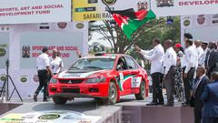 President Uhuru Kenyatta officially flags off the 2021 WRC Safari Rally