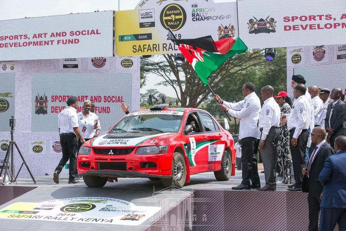 President Uhuru Kenyatta officially flags off the 2021 WRC Safari Rally