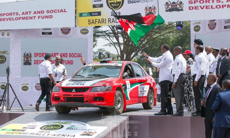 President Uhuru Kenyatta officially flags off the 2021 WRC Safari Rally