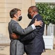 President Uhuru Kenyatta and French President Emmanuel Macron
